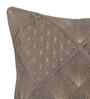 Grey Velvet Embroidered 16X16 Inches 2Pcs Cushion Covers