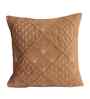 Brown Velvet Embroidered 16X16 Inches 2Pcs Cushion Covers