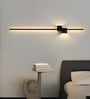 Holden 600mm Linear Wall Light Black Body Dual Spot Tri-Color LED Modern Decorative Wall Lamp for Living Room Bedroom