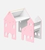 Holland Kids Study Table and Chair Set with Easel In Pink Finish