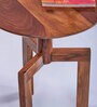 Holle Sheesham Wood End Table in Natural Finish