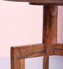 Holle Sheesham Wood End Table in Natural Finish
