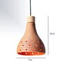 Hollo XL 1 Terracotta Ceiling light  (Inner Color Orange)