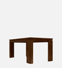 Holly Solid Wood 6 Seater Dining Table in Dark Brown Colour