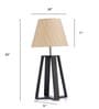 Holly Walnut Shade Table Lamp With Fabric Base