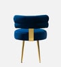 Hollywood Glam Velvet Lounge Chairs In Blue Colour