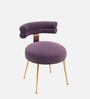 Hollywood Glam Velvet Lounge Chairs In Purple Colour
