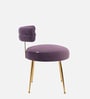 Hollywood Glam Velvet Lounge Chairs In Purple Colour