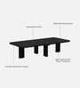 Holmes Solid Wood Coffee Table In Black Finish