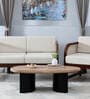Holmes Solid Wood Coffee Table In Natural & Black Finish