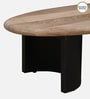 Holmes Solid Wood Coffee Table In Natural & Black Finish