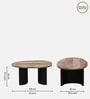 Holmes Solid Wood Coffee Table In Natural & Black Finish
