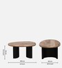Holmes Solid Wood Coffee Table In Natural & Black Finish