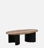 Holmes Solid Wood Coffee Table In Natural & Black Finish