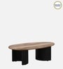 Holmes Solid Wood Coffee Table In Natural & Black Finish