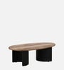 Holmes Solid Wood Coffee Table In Natural & Black Finish