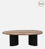 Holmes Solid Wood Coffee Table In Natural & Black Finish