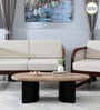 Holmes Solid Wood Coffee Table In Natural & Black Finish