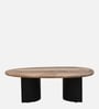 Holmes Solid Wood Coffee Table In Natural & Black Finish