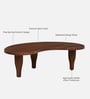 Holmes Solid Wood Coffee Table In Teak Finish
