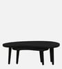 Holmes Solid Wood Nesting Coffee Table Set In Black Finish  (Set of 2)
