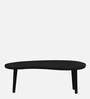 Holmes Solid Wood Nesting Coffee Table Set In Black Finish  (Set of 2)
