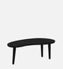 Holmes Solid Wood Nesting Coffee Table Set In Black Finish  (Set of 2)