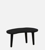 Holmes Solid Wood Nesting Coffee Table Set In Black Finish  (Set of 2)