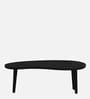 Holmes Solid Wood Nesting Coffee Table Set In Black Finish  (Set of 2)