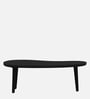 Holmes Solid Wood Nesting Coffee Table Set In Black Finish  (Set of 2)