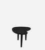 Holmes Solid Wood Nesting Coffee Table Set In Black Finish  (Set of 2)