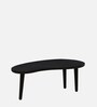 Holmes Solid Wood Nesting Coffee Table Set In Black Finish  (Set of 2)