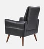 Holt Leatherette Lounge Chair In Black Colour