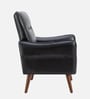 Holt Leatherette Lounge Chair In Black Colour
