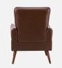 Holt Leatherette Lounge Chair In Brown Colour