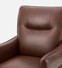 Holt Leatherette Lounge Chair In Brown Colour