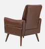 Holt Leatherette Lounge Chair In Brown Colour