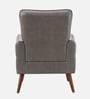 Holt Leatherette Lounge Chair In Grey Colour