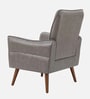 Holt Leatherette Lounge Chair In Grey Colour
