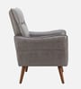 Holt Leatherette Lounge Chair In Grey Colour
