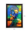 Holy Painted Buddha Face Original Handmade Oil Painting On Canvas Framed