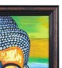 Holy Painted Buddha Face Original Handmade Oil Painting On Canvas Framed