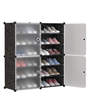 Homa Collapsible Shoe Rack in Black Colour