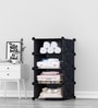 Homa Collapsible Shoe Rack in Black Colour