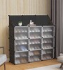 Homa Collapsible Shoe Rack in Black Colour