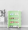 Homa Collapsible Shoe Rack in Green Colour