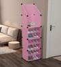 Homa Collapsible Shoe Rack in Pink Colour