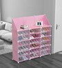 Homa Collapsible Shoe Rack in Pink Colour