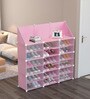 Homa Collapsible Shoe Rack in Pink Colour