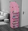 Homa Collapsible Shoe Rack in Pink Colour